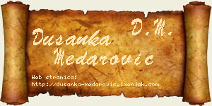 Dušanka Medarović vizit kartica
